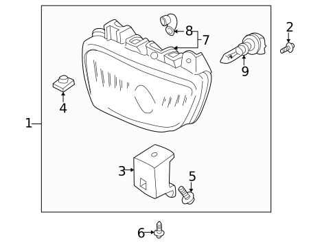 Bulbs - Chassis for 2001 Mazda MPV #4