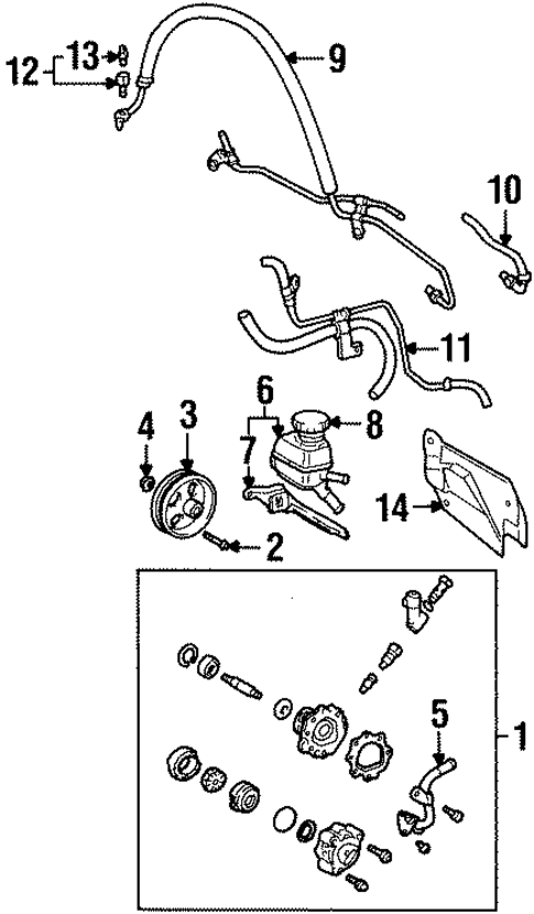 Pump & Hoses for 1998 Chevrolet Prizm #0