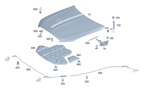 Engine Hood for 2023 Mercedes-Benz Maybach S680 #0