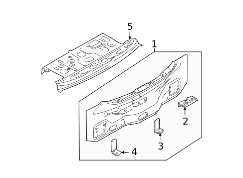 Rear Body for 2010 Nissan Versa #0