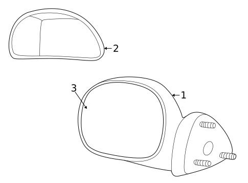 Outside Mirrors for 2002 Lincoln Blackwood #0