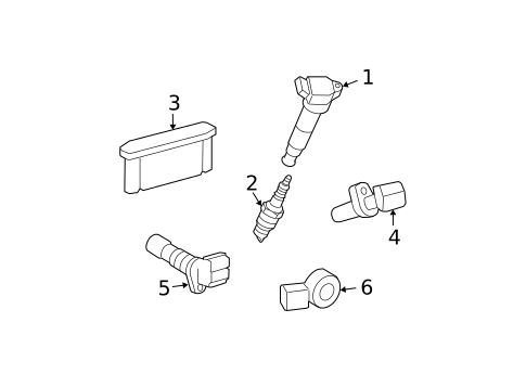 Ignition System for 2013 Lexus IS350 #0