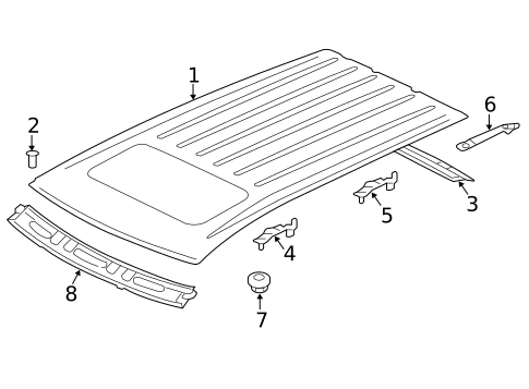 Roof & Components for 2013 Mitsubishi Outlander #0