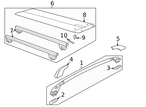 Luggage Carrier for 2005 Land Rover Freelander #1