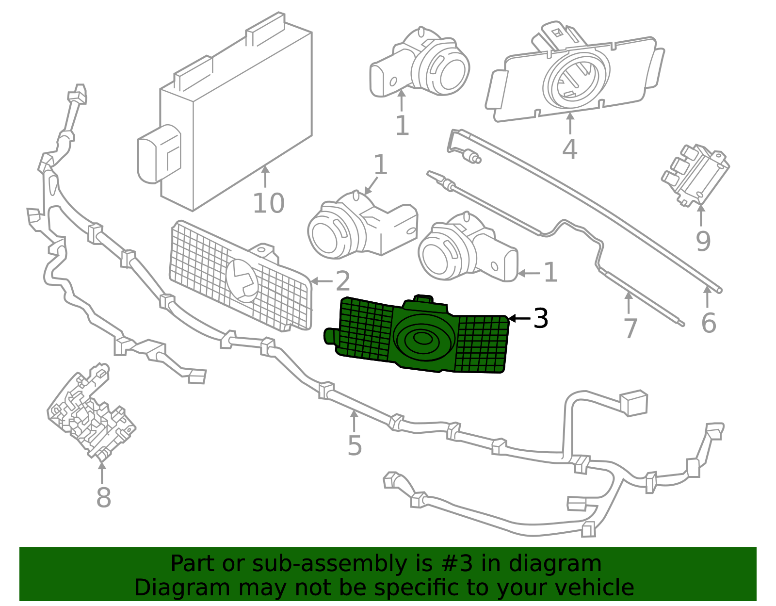 2022-2025 Volvo XC60 Parking Aid Sensor Housing 32293949 | Volvo Parts ...