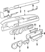 4359176 - Body: Trim Plate for Dodge: B150, B250, B350 Image