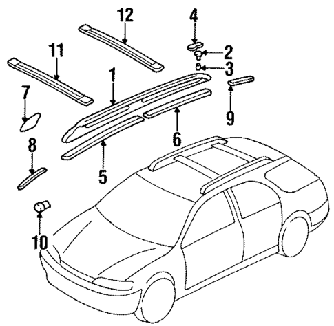 Luggage Carrier for 1997 Honda Accord #0