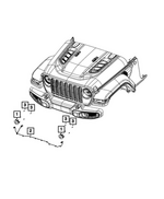 68667441AA - Electrical: Front Fog Lamp for Mopar Image
