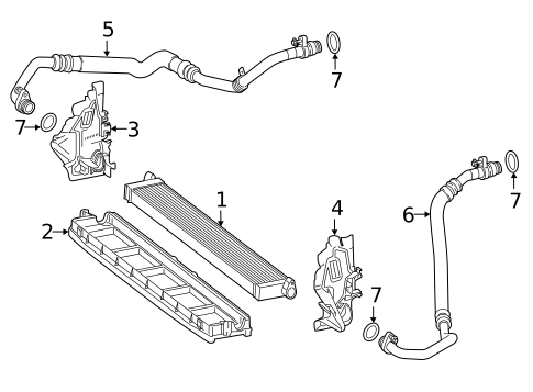 Engine Oil Cooler for 2019 Mercedes-Benz C63 AMG #0