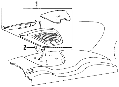 High Mount Lamps for 1996 Lincoln Continental #0