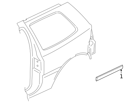 Exterior Trim - Quarter Panel for 2005 Volkswagen Golf #0