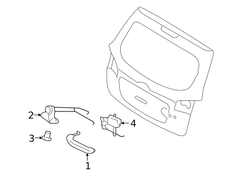 Tailgate for 2010 Hyundai Santa Fe #0