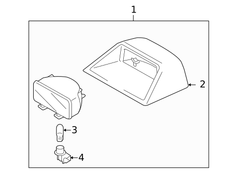 High Mounted Stop Lamp for 2009 Suzuki SX4 #0