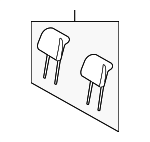 5F9Z74611A08EAA - Body: Headrest for FORD Image