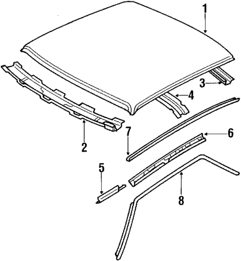 Roof for 1985 Mazda 626 #1