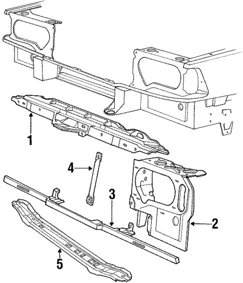 Radiator Support for 1988 Volvo 780 #0