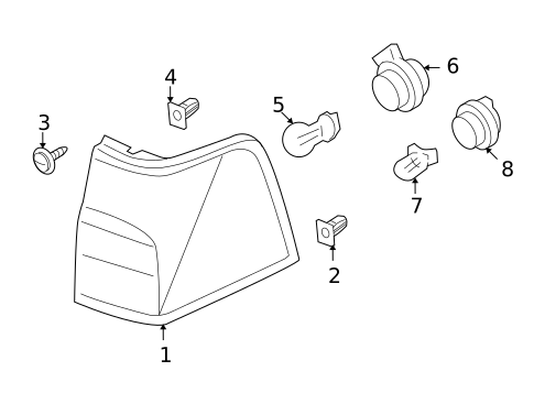 Bulbs - Chassis for 2009 Lincoln Navigator #5