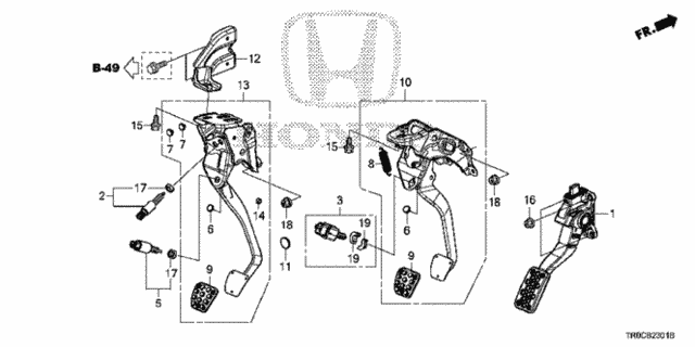 Pedal (2.4L) for 2014 Honda Civic #0