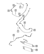 68217587AC - Steering: Power Steering Return Hose for Mopar Image