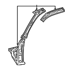 6116104906 - Body: Inner Pillar for Toyota Image