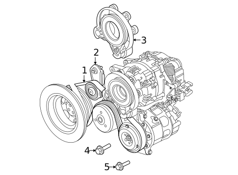 Belts & Pulleys for 2021 Land Rover Range Rover Velar #0