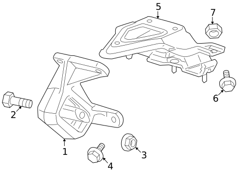 Engine & Trans Mounting for 2011 Ram Dakota #0
