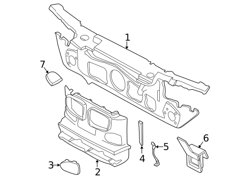 Radiator Support for 2001 BMW M5 #0
