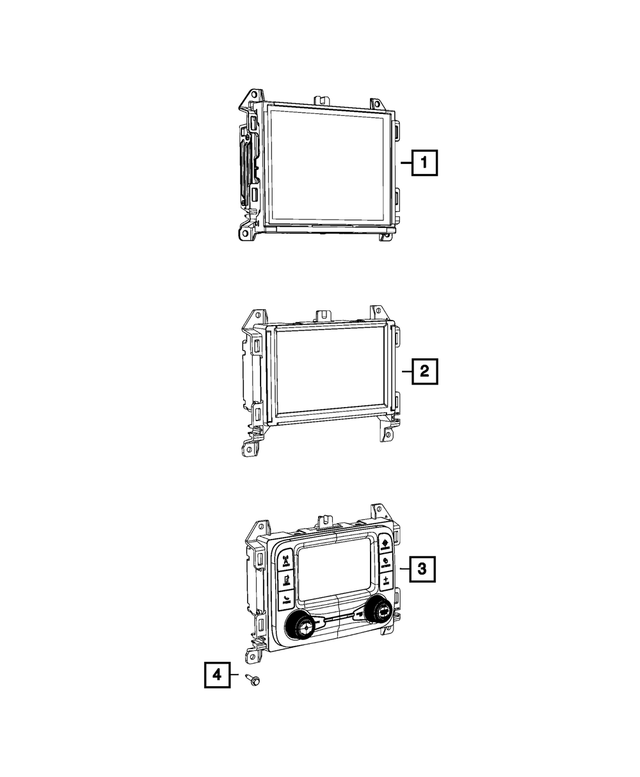 68472596AK - : Jeep Gladiator 8.4" UAQ Navigation Radio for Mopar Image