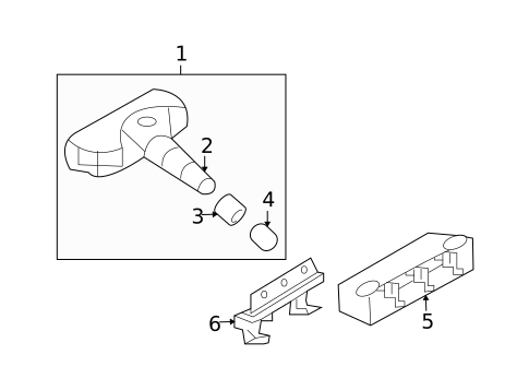 Tire Pressure Monitor Components for 2009 Hyundai Sonata #0