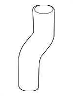 7L6121058F - Cooling System: Radiator Hose for Audi Image