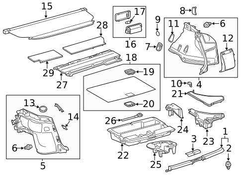 Interior Trim - Rear Body for 2016 Lexus CT200h #0