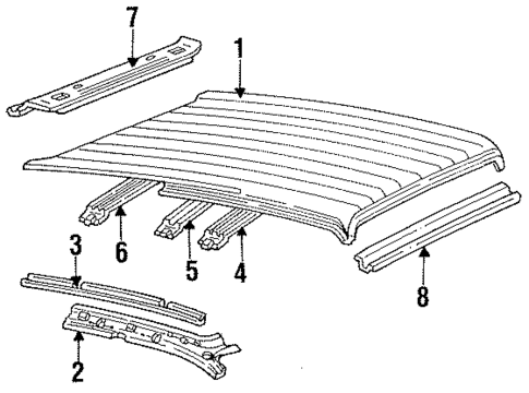 Roof & Components for 1991 Mercury Sable #0
