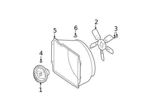 Cooling Fan for 2001 Jeep Wrangler #0