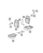 5SK781A3AC - Interior Trim: Second Row Headrest, Right Or Left for Mopar Image image