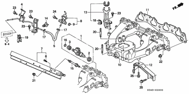 Intake Manifold (1) for 1997 Honda Civic #0