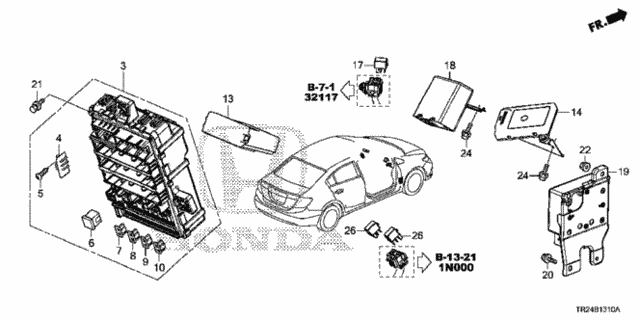 Control Unit (Cabin) (1) for 2012 Honda Civic #0