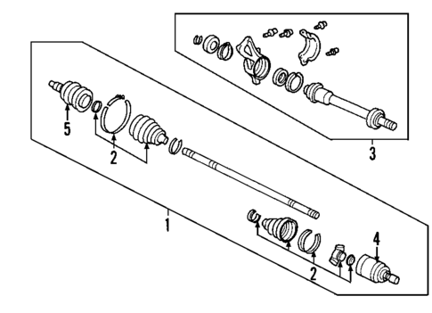 Axle Shafts & Joints for 2007 Acura RL #0