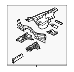 4N0805032TA - Body: Center Floor Pan for Audi: A8 Quattro, S8 Image