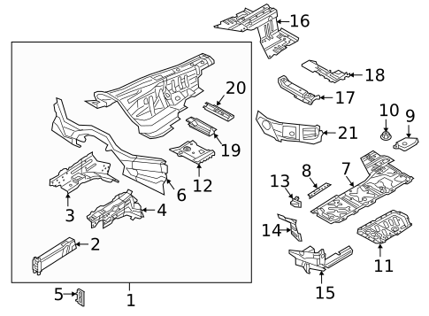 Floor & Rails for 2024 Audi A8 Quattro #0