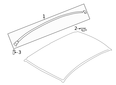 Exterior Trim - Roof for 2016 Subaru Impreza #2
