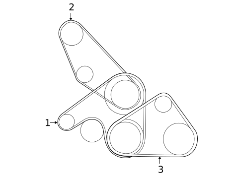 Belts & Pulleys for 2002 Mitsubishi Montero Sport #0