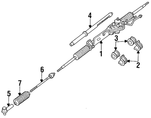 Steering Gear & Linkage for 1991 Mercury Capri #1
