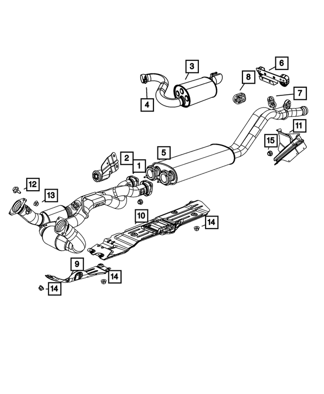 « 55394456AC – Exhaust : Echapp Ecran pour Mopar Image »