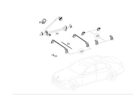 Roof Carrier Systems for 2011 Mercedes-Benz S63 AMG #0