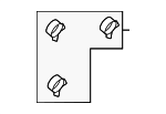 86636FL080 - Body: Washer Nozzle for Subaru Image