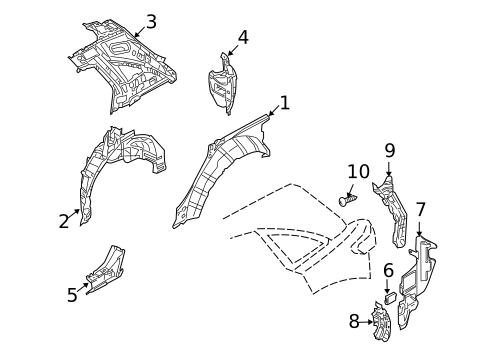 Inner Structure for 2006 INFINITI FX45 #0