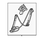 C2Z31200 - : Window Regulator for Jaguar: XF, XFR, XFR-S Image