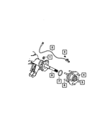 6101688 - Rear Axle; Dana 226 MM; Differential and Drive Line: Hex Lock Nut, Mounting for Mopar Image
