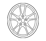 32006312 - : Aluminum Disk Wheel (16x6) for Saab: 9-2X Image