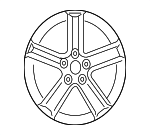32006312 - Suspension: Wheel, Alloy for Saab: 9-2X Image